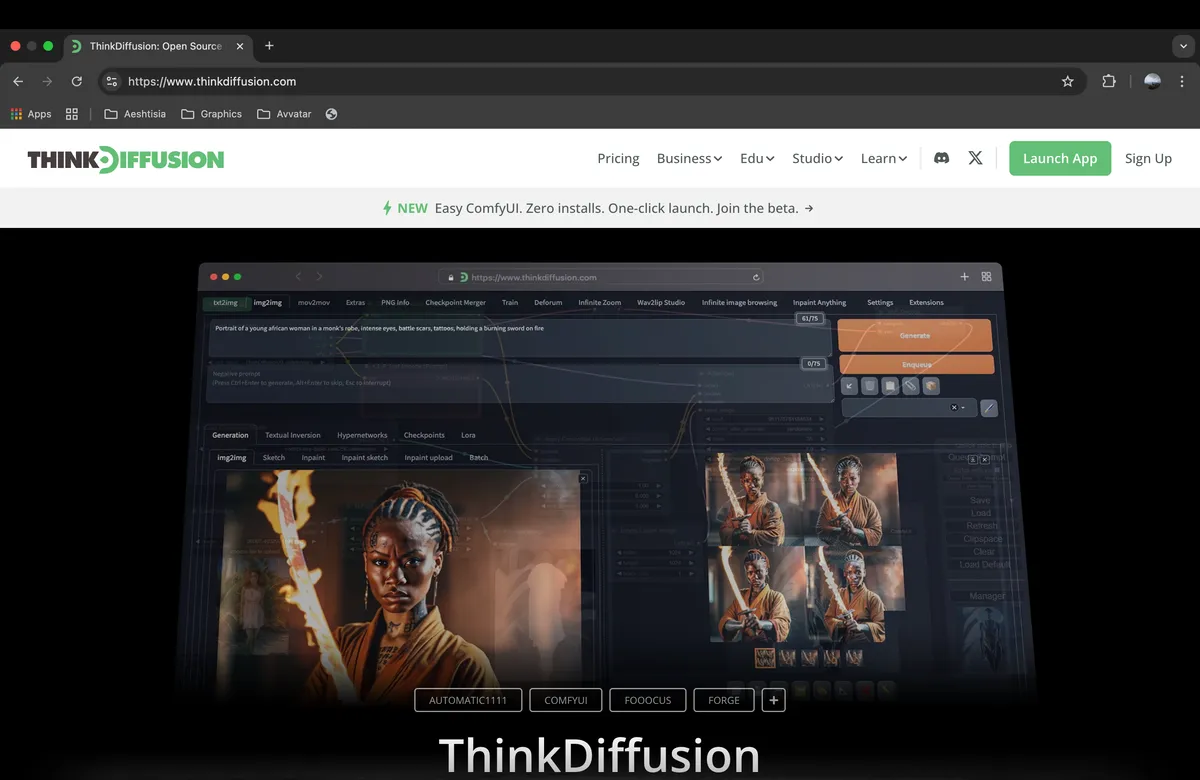 ThinkDiffusion – AI Inference Platform